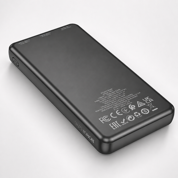 Павербанк BOROFONE BJ55 Graceful 10000 mAh с LED-индикатором, Type-C, micro-USB и 2 USB-выходами RS-87 фото