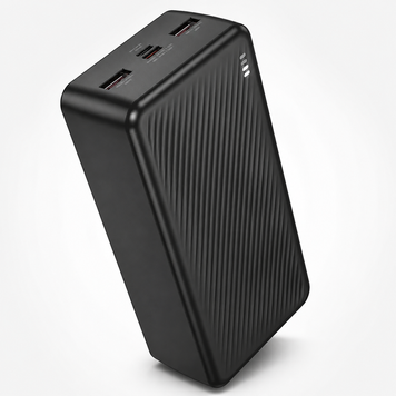 Павербанк BOROFONE BJ56B Graceful 30000 mAh з LED-дисплеєм, швидкою зарядкою PD/QC 3.0, Type-C та 2 USB-виходами RS-89 фото