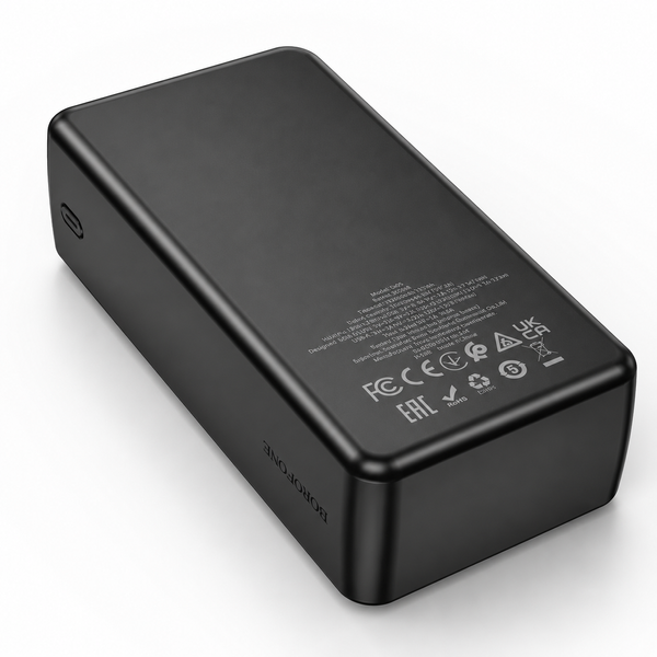 Павербанк BOROFONE BJ56B Graceful 30000 mAh з LED-дисплеєм, швидкою зарядкою PD/QC 3.0, Type-C та 2 USB-виходами RS-89 фото