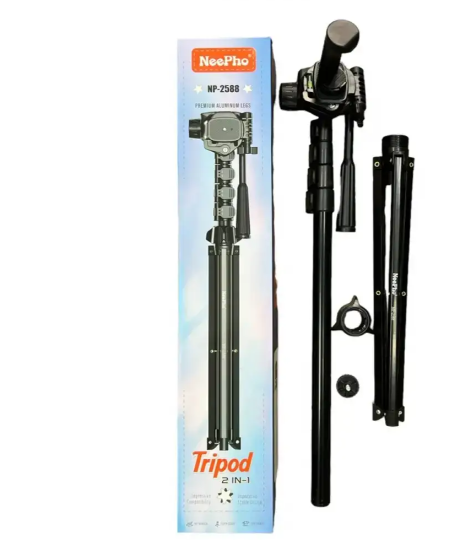 Штатив NeePho NP-2588 180 см для телефона и камеры, тренога с поворотом 360&deg;, до 3 кг RS-14 фото