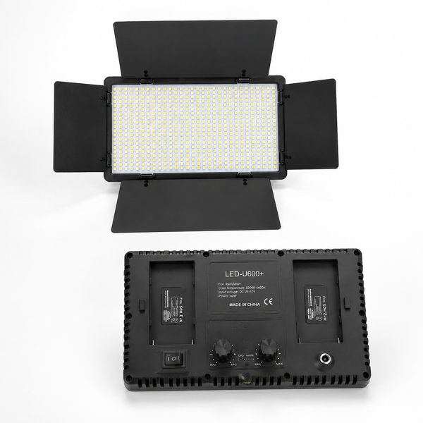 Профессиональный LED видеосвет Pro LED 600 для фото и видеосъёмки 40W + 2 аккумулятора 2200 mAh RS-28 фото
