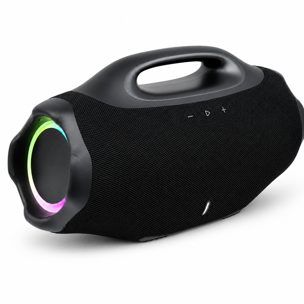 Портативна Bluetooth-колонка 10 Вт з LED-підсвічуванням, FM-радіо, Power Bank та водозахистом IPX5 RS-79 фото