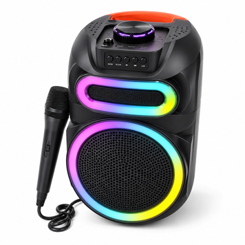 Портативна Bluetooth-колонка з бездротовим мікрофоном для караоке та вечірок RS-82 фото