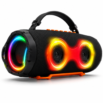 Портативна Bluetooth-колонка Charge 6 LED з RGB-підсвічуванням, TWS, Power Bank та потужним басом RS-84 фото